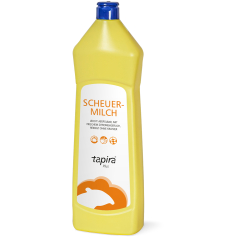 TAPIRA Scheuermilch, Reiniger mit Zitronengeruch gegen Schmutz im Küchen- und Sanitärbereich, 750 ml - Flasche