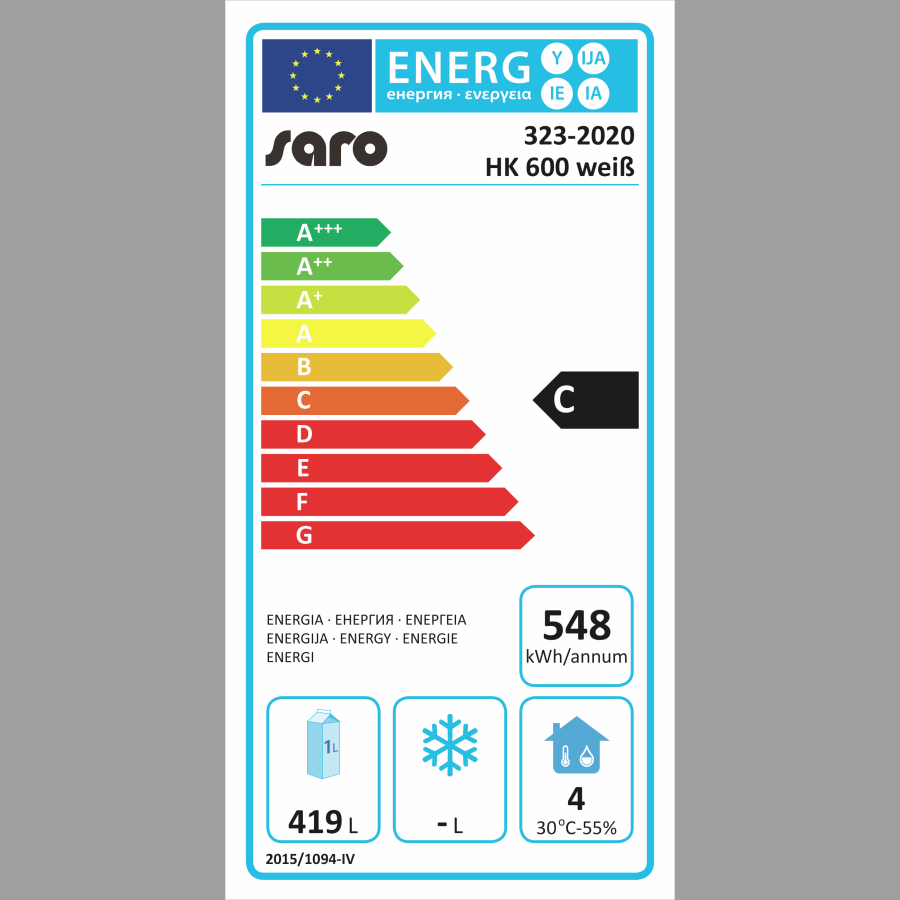 Energieeffizienzklassen-Skala