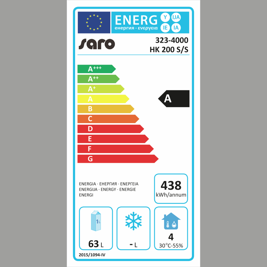 Energieeffizienzklassen-Skala