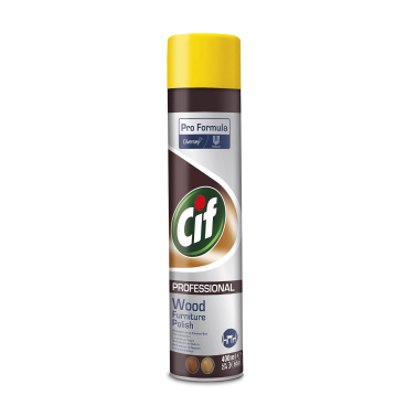 Cif Professional Holzmöbelpflege, Möbelpoliturspray 1 Karton = 6 Flaschen à 400 ml - Bild-Darstellung des Produktes 1