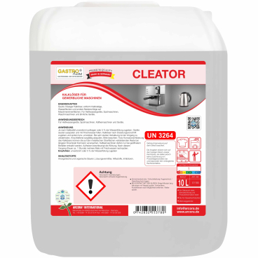 CLEATOR Kalklöser für gewerbliche Spülmaschinen 10 Liter - Kanister - Bild-Darstellung des Produktes 1