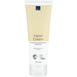 Abena Re-Seller GmbH ABENA Handcreme, Fettgehalt 21 %, parfümiert, Creme mit einem hohen Gehalt an pflanzlichen Ölen für jeden Hauttypen, 75 ml - Tube 7770