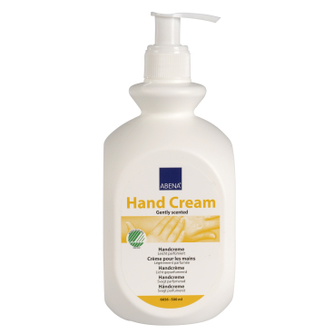ABENA Handcreme, Fettgehalt 21 %, parfümiert 1 Karton = 6 Tuben à 500 ml - Bild-Darstellung des Produktes 1