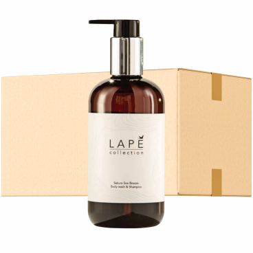 LAPE Collection Haarshampoo & Duschgel Earth Edition, parfümiert 1 Karton = 8 Pumpflaschen à 300 ml - Bild-Darstellung des Produktes 1