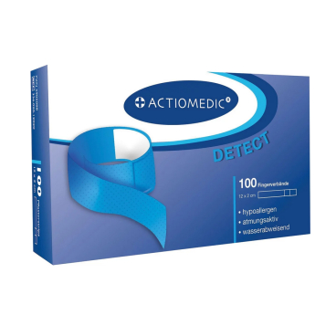 Actiomedic® DETECT Fingerverbände 1 Packung = 100 Stück, 12 x 2 cm - wasserabweisend - Bild-Darstellung des Produktes 1