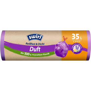 Swirl® Duft - Müllbeutel Reißfest, Vanille-Lavendel, 35 Liter 1 Rolle = 9 Beutel - Bild-Darstellung des Produktes 1