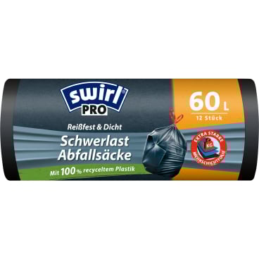 Swirl® Schwerlastsäcke PROFI, 60 Liter 1 Rolle = 12 Stück - Bild-Darstellung des Produktes 1