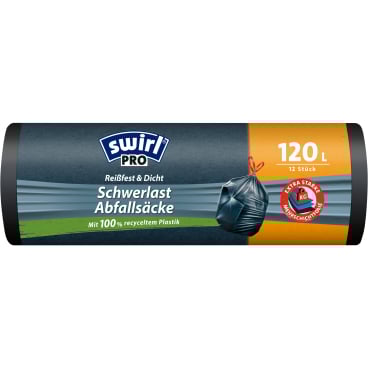 Swirl Schwerlastsäcke PROFI, 120 Liter 1 Rolle = 12 Stück - Bild-Darstellung des Produktes 1