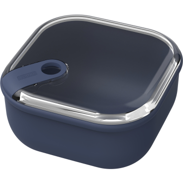 Rotho ELA Frischhaltedose 1 Liter, auslaufsicher, quadratisch Farbe: midnight blue - Bild-Darstellung des Produktes 1
