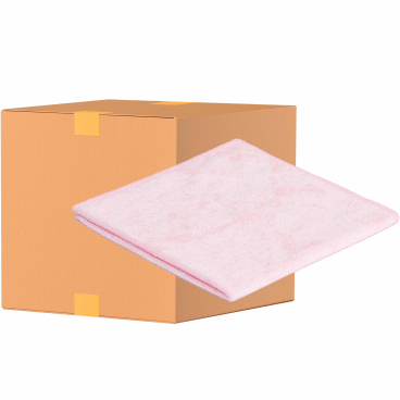 Sito Microfasertuch Economic, 260g/m², 40 x 40 cm 1 Karton = 20 Packungen á 10 Tücher, Farbe: rosa - Bild-Darstellung des Produktes 1