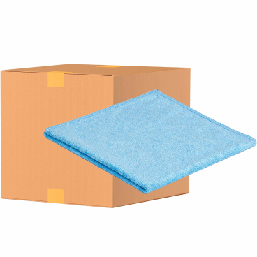 Sito Microfasertuch Economic, 260g/m², 40 x 40 cm 1 Karton = 20 Packungen á 10 Tücher, Farbe: blau - Bild-Darstellung des Produktes 1