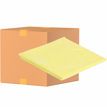 Sito Microfasertuch Economic, 260g/m², 40 x 40 cm 1 Karton = 20 Packungen á 10 Tücher, Farbe: gelb - Bild-Darstellung des Produktes 1