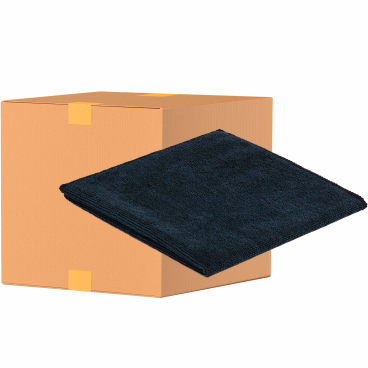 Sito Microfasertuch Economic, 260g/m², 40 x 40 cm 1 Karton = 20 Packungen á 10 Tücher, Farbe: schwarz - Bild-Darstellung des Produktes 1