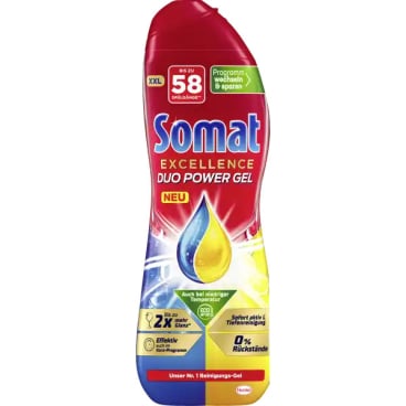 Somat Excellence Duo Power Gel Zitrone & Limette, XXL 1 Flasche = 0,928 Liter - Bild-Darstellung des Produktes 1