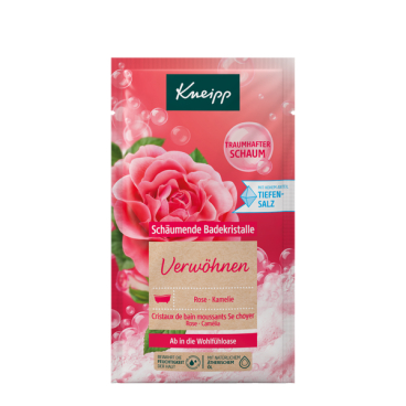 Kneipp® Badesalz Schäumende Badekristalle Verwöhnen 80 g - Beutel - Bild-Darstellung des Produktes 1