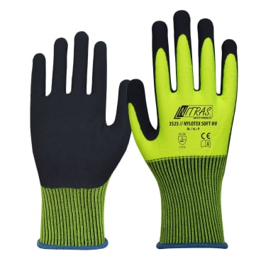NITRAS NYLOTEX SOFT HV Schutzhandschuhe, neongelb 1 Packung = 12 Paar, Größe 11 - Bild-Darstellung des Produktes 1