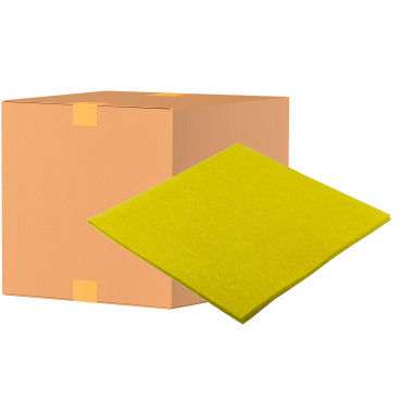 Sito Allzwecktuch, saugstark, 110g/m², 38 x 38 cm 1 Karton = 24 Packungen á 10 Tücher, Farbe: gelb - Bild-Darstellung des Produktes 1