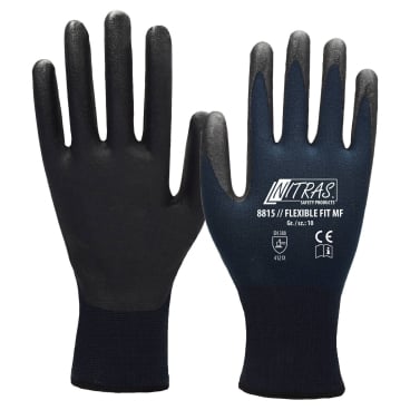 NITRAS FLEXIBLE FIT MF Strickhandschuhe, dunkelblau 1 Packung = 12 Paar, Größe 9 - Bild-Darstellung des Produktes 1