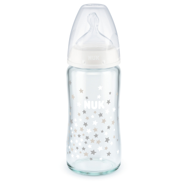 NUK First Choice + Glasflasche, Babyflasche, Temperaturanzeige 1 Karton = 6 Flaschen - Bild-Darstellung des Produktes 1