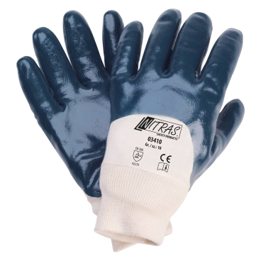 NITRAS Nitrilhandschuhe, teilbeschichtet 1 Packung = 12 Paar, Größe 10 - Bild-Darstellung des Produktes 1