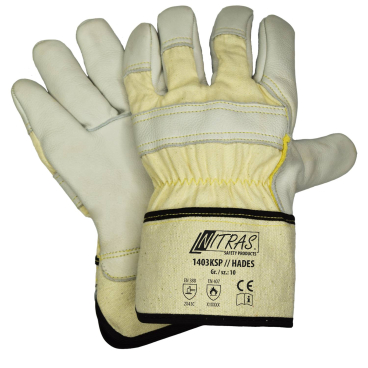 NITRAS HADES Rindvolllederhandschuhe 1 Packung = 12 Paar, Größe 8 - Bild-Darstellung des Produktes 1