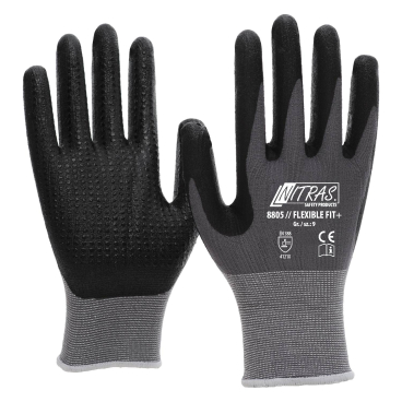 NITRAS Flexible Fit + Strickhandschuh 1 Packung = 12 Paar, Größe 10 - Bild-Darstellung des Produktes 1