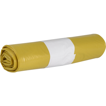 Abena Abfallsäcke Sækko Boy, LDPE Recycled, 60 Liter 1 Rolle = 10 Stück, Farbe: gelb - Bild-Darstellung des Produktes 1