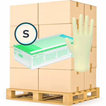 B. Braun Vasco® Sensitive Untersuchungshandschuh 1 Palette = 700 Packungen à 100 Stück, Größe S - Bild-Darstellung des Produktes 1