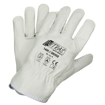 NITRAS "Driver" Rindvolllederhandschuhe 1 Karton = 60 Stück, Größe 10 - Bild-Darstellung des Produktes 1