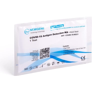NEWGENE COVID-19 Antigen Nachweis Kit Schnelltest 1 Softpack = 1 Laien-Selbsttest, Haltbarkeit 10/2025 - Bild-Darstellung des Produktes 1