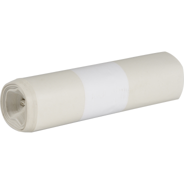 Abena Abfallsäcke Sækko Boy, LDPE Recycled, 120 Liter 1 Karton = 12 Rollen à 10 Stück, Farbe: weiß - Bild-Darstellung des Produktes 1