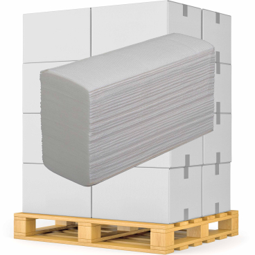 zetForm® Handtuchpapier 24 x 24 cm, 2-lagig 1 Palette = 32 Kartons = 120.000 Stück - Bild-Darstellung des Produktes 1