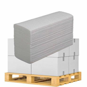 zetForm® Handtuchpapier 24 x 24 cm, 2-lagig ½ Palette = 16 Kartons = 60.000 Stück - Bild-Darstellung des Produktes 1