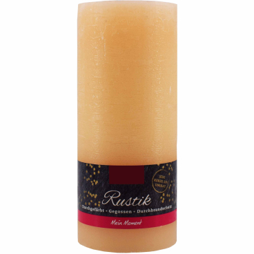 Mein Moment Rustik Stumpenkerze 1 Stück, 68 x 160 mm, beige - Bild-Darstellung des Produktes 1