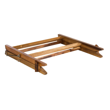 APS Etagere, Serviergestell, 2-stufig, 3-teilig – 1 Set = 1 Gestell, 2 Schieferplatten