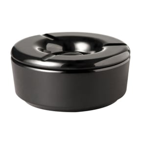 APS Windaschenbecher, Aschenbecher mit Deckel, Melamin – 1 Zigarettenascher, Farbe: schwarz