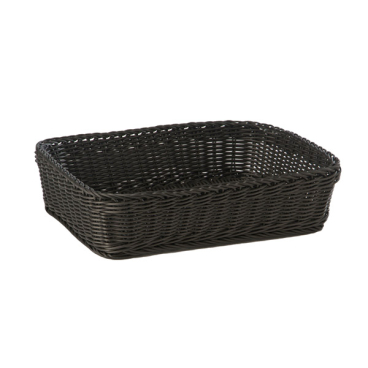 APS "PROFI LINE" Präsentations Korb, rechteckig, Höhe 10 cm 1 Polypropylen Korb, Farbe: schwarz - Bild-Darstellung des Produktes 1
