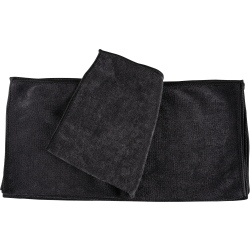 Abena Re-Seller GmbH ABENA® Mikrofasertuch Shiny-Stretch, 40x40 cm, schwarz, Vielseitiges Reinigungstuch für die Reinigung aller Oberfächen, 1 Packung = 10 Stück 1999913741