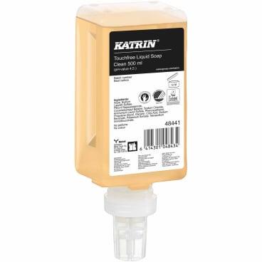 KATRIN Touchfree Flüssigseife Clean, 500 ml 1 Karton = 12 Patronen à 500 ml - Bild-Darstellung des Produktes 1