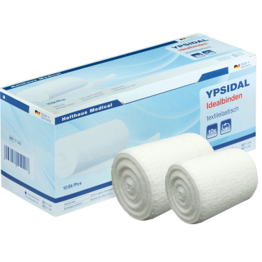 Holthaus Medical YPSIDAL Idealbinde 5m Klinikpackung, DIN 61632 1 Packung = 10 Stück lose in Schachtel, Maße: 12 cm x 5 m - Bild-Darstellung des Produktes 1