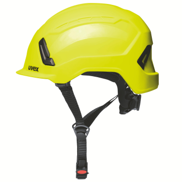 uvex pronamic alpine E hi-viz Schutzhelm, mit kurzem Schirm Farbe: gelb, Einstellbereich: 51 - 63 cm - Bild-Darstellung des Produktes 1