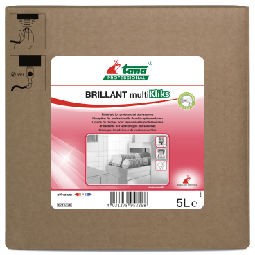 Tana BRILLANT multiKliks Klarspüler 1 Karton = 1 Cubitainer à 5 Liter - Bild-Darstellung des Produktes 1