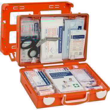 Holthaus Medical Erste Hilfe Koffer SAN, orange 1 Koffer mit Inhalt angelehnt an DIN 13157 erweitert - Bild-Darstellung des Produktes 1