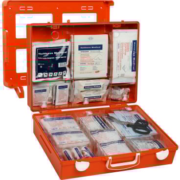 Holthaus Medical Erste-Hilfe-Koffer MULTI, orange 1 Koffer mit Inhalt nach DIN 13169 erweitert - Bild-Darstellung des Produktes 1
