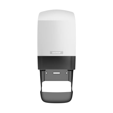 KATRIN Inclusive System Toilettenpapierspender, mit Hülsenfänger Maße (L x B x H): 172 x 152 x 400 mm, Farbe: weiß - Bild-Darstellung des Produktes 1