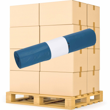 DEISS Abfallsack 120 Liter blau, Typ 60 1 Palette = 40 Kartons = 400Rollen = 10000 Säcke - Bild-Darstellung des Produktes 1