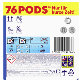 Lenor All in 1 PODS Universalwaschmittel Aprilfrisch 1 Packung = 2 