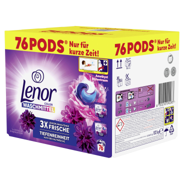 Lenor All in 1 PODS Colorwaschmittel Amethyst Bltentraum 1 Packung = 2 x  38 Pods  20,1 g kaufen