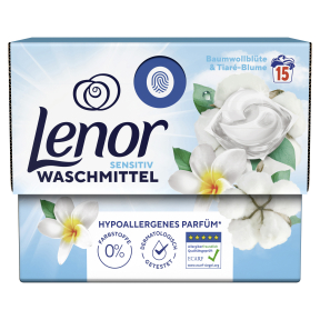 Lenor All in 1 PODS Sensitiv Universalwaschmittel – 1 Packung = 15 Pods à  24,2 g