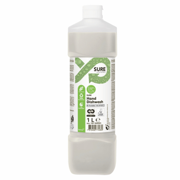 SURE Hand Dishwash Öko-Spülmittel 1 Karton = 6 x 1000 ml - Flasche - Bild-Darstellung des Produktes 1